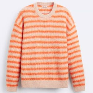 ZARA STRIPED JACQUARD SWEATER